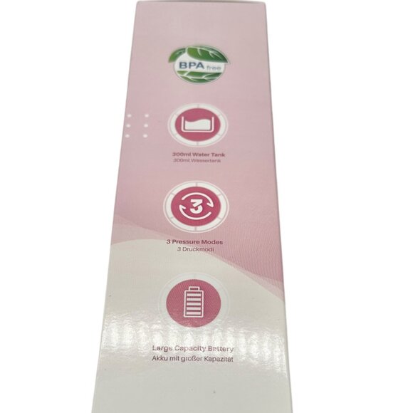 Coslus Oral Irrigator Cordless BPA-Free 300ml Water Tank Lg Battery Mint Green - Picture 6 of 7